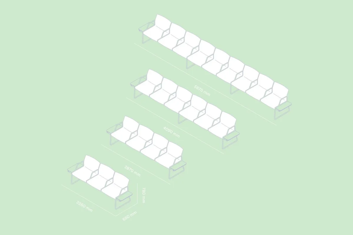 Pedrali - Modular seating system Plural Soft P03113/3114/3116/3119 - Image 11
