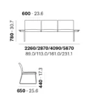 Pedrali - Modulaarne istumissüsteem Plural Soft P03103/3104/3106/3109 - Image 3