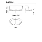 Pedrali - Modular sofa Social DSO_45C/60P/90C - Image 3