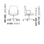 Pedrali - Office chair Temps 3766 - Image 3