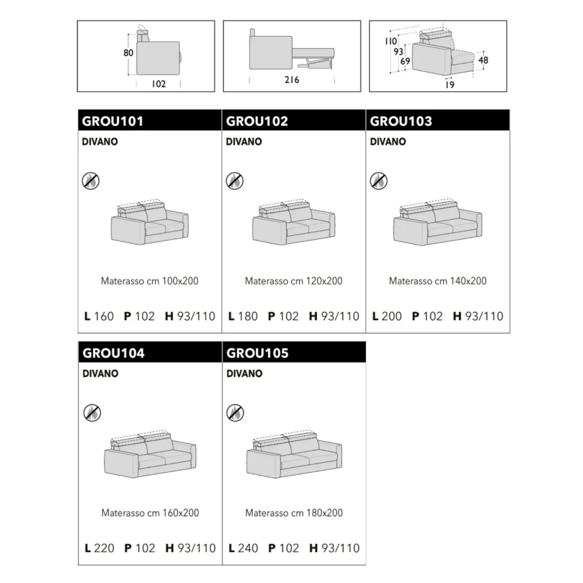 Samoa Divani - Sofa bed Ground - Image 3