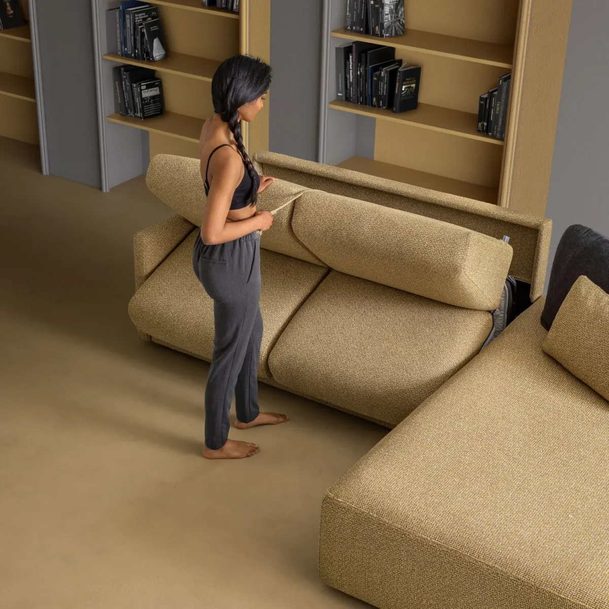 Samoa Divani - Corner sofa bed Sax - Image 8