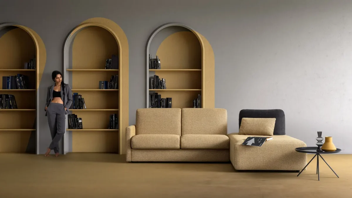 Samoa Divani - Corner sofa bed Sax - Image 6