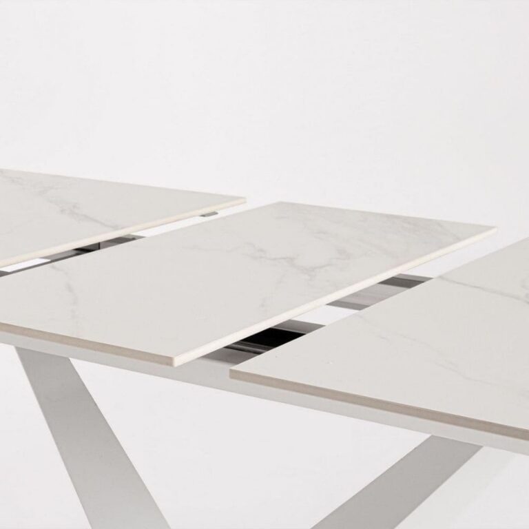 Bizzotto - Extendable Dining Table Johannes White 160-200 - Image 2