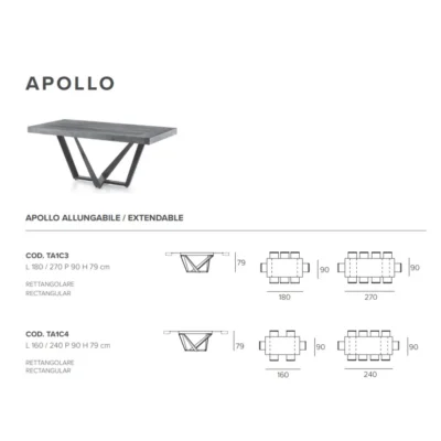 Target Point - Pikendatav söögilaud Apollo 160 - Image 7