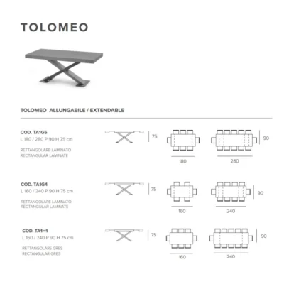 Target Point - Pikendatav söögilaud Tolomeo 160 - Image 6