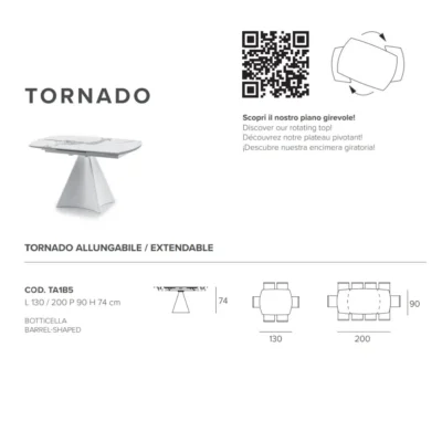 Target Point - Pikendatav söögilaud Tornado 130 - Image 7